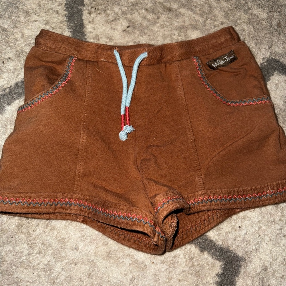 Matilda Jane Brown Cotton Shorts, Size 6